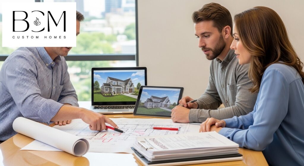 Custom home builder and homeowners