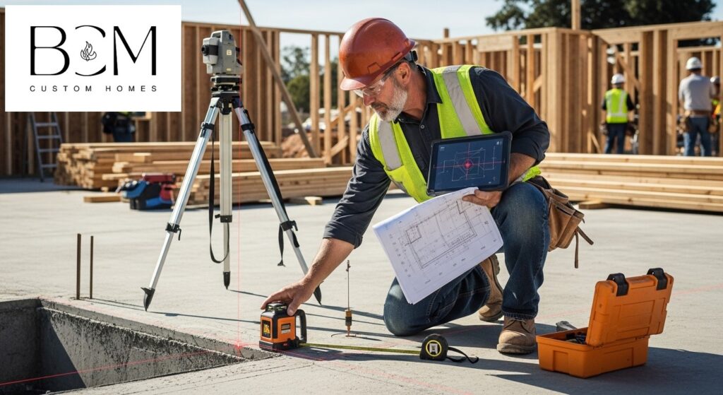 Experienced custom home builder identifying and addressing potential construction